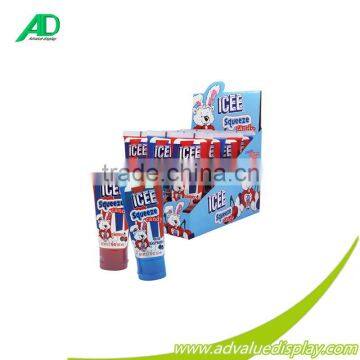 customized showroom design display rack squeeze candy display stand