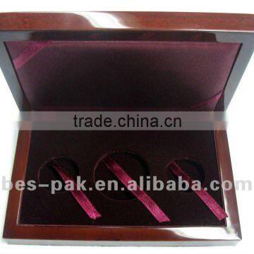 wooden medal box