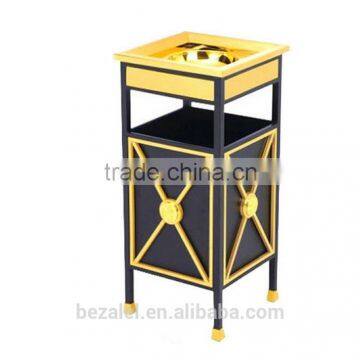 The square block to the hotel lobby ashtrays titanium ashtray dustbin garbage peel bucket dustbin