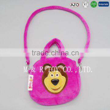 Alibaba china baby toys pink plush bag for children