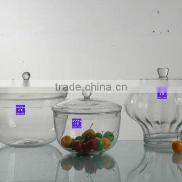 clear glass jar with glass lid