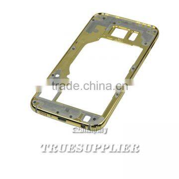 Factory Price Gold plating middle frame for SAMSUNG S6 Gold plated Middle Frame with Diomands