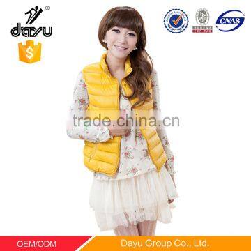 New Design Womens Outdoor Duck Thick Padding Down vest down sleevess jacket