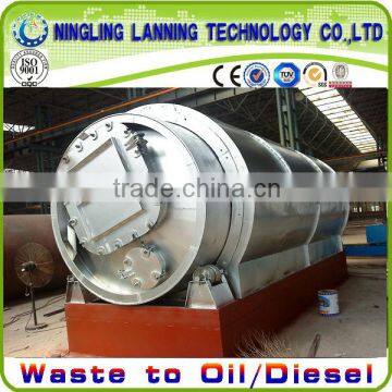 14mm/16mm thickness reactor waste plastic recycling plant