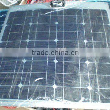 50W/18VSemi flexible monocrystalline silicon solar panel