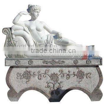 Garden Marble Lying Statue, Stone Carving Statues