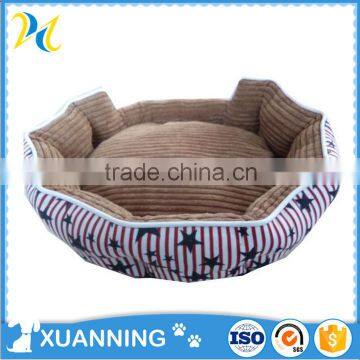 bed for dog round soft durable dog bed high quality corduroy & canvas novelty pet beds