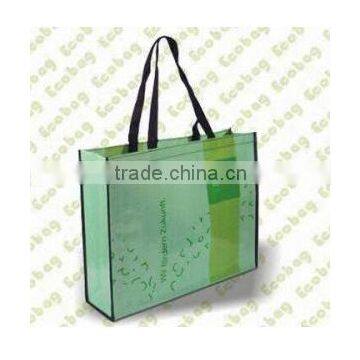 custom made wholesale shopping gift PET bag, PVC bag, pp bag