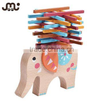 Soft playful educational wooden baby stacking toys