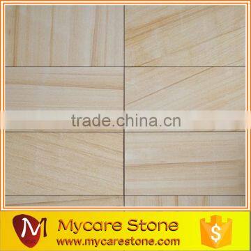 yellow sandstone floor and wall tile 30*60cm honed surface