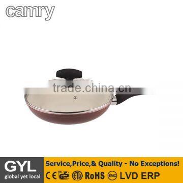 FRYING PAN;28cm diameter, bottom thickness 4,5mm, wall thickness 4,5mm even heat distribution pan frying easy-clean, convenient