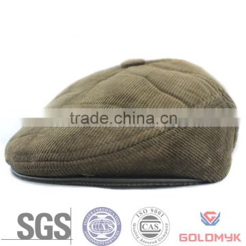 Men's Corduroy fabric winter ivy cap