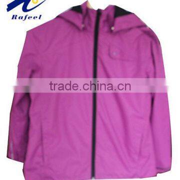 purple waterproof taslon jacket