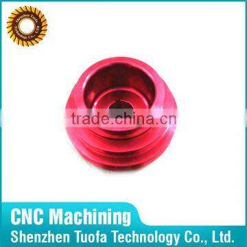 OEM CNC Turning Milling Red Anodized Aluminum Car Part photo-3