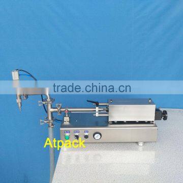 Semi-automatic bench top type liquid filling machine