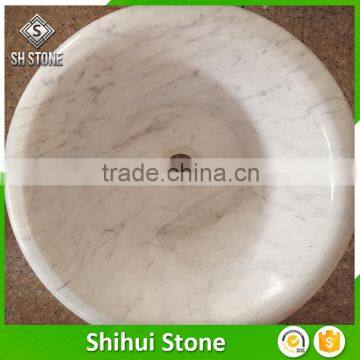 Cheap White Marble Bathroom Face Basin