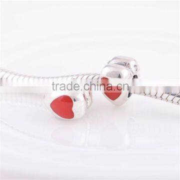 Custom Metal Logo Beads Charms European 925 Sterling Silver Beads