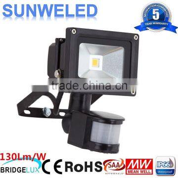 6-10M sense 12v Pir Led Flood Light 10w 20w 30w 50w 70w 100w with CE IES IP65