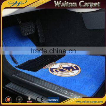 Machine tufted cut pile 100% polyester custom printed car mat