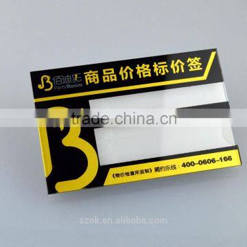 High quality acrylic square price signs holder promotional