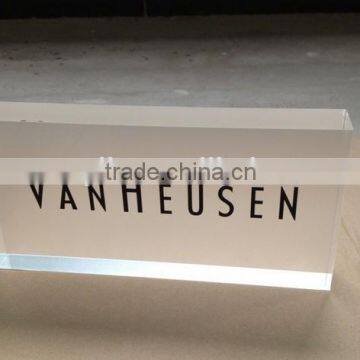 Acrylic Cube Sign Block photo-2