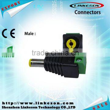 Male and female DC connectors BNC connector for CCTV