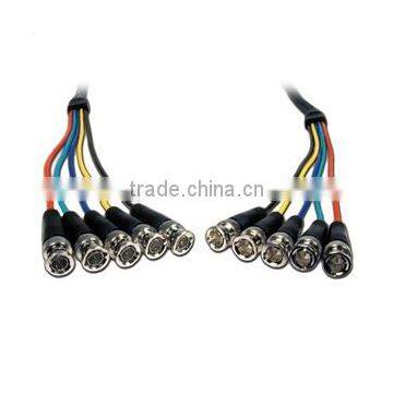 Plenum 5 BNC Plugs each End Component RGBHV Video Cable