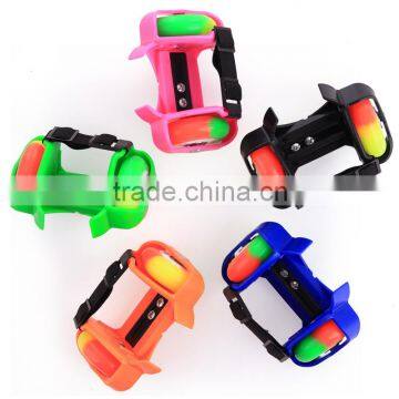 2 rubber wheels roller skates Wheels flashing roller skate wheels for shoes