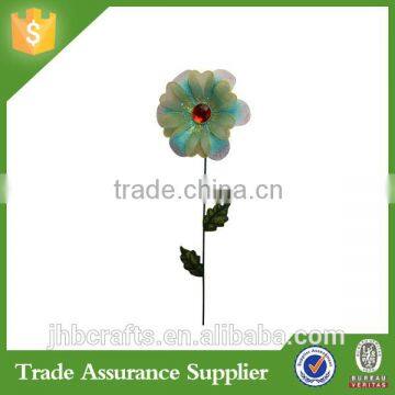 special design wrought iron flowers and leaves metal garden stakes