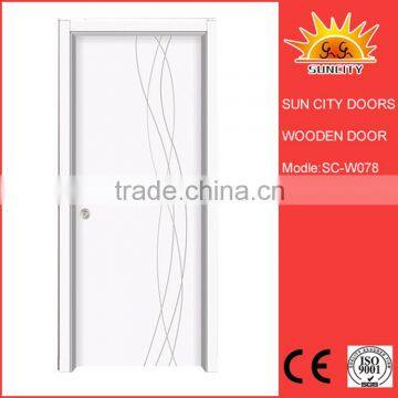 SC-W078 Wholesale Fashion Design Plain Wooden Door,Composite Wood Door