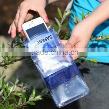 Pvc Waterproof Cell Phone Bag Arm Bag With Strap for IPhone IPad photo-3