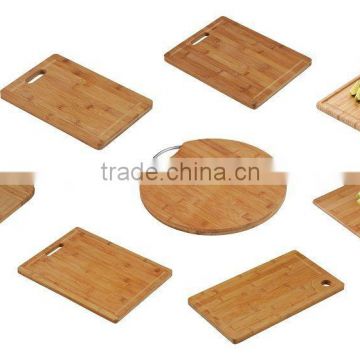 Bamboo Cutting Chopping Board Rectangle Paddle Round With Handle Kitchen Home