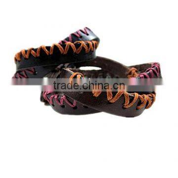 BOSHIHO Guys Leather Bracelets Plain Leather Bracelets Leather Rope Bracelet