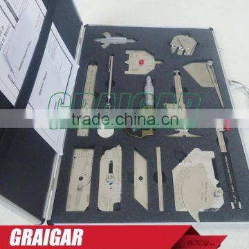 Stainless Steel Welding Measure Gauge Kits Combine Suit 13 Piece Weld Gauge