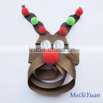 Lovable cartoon character made of grosgrain ribbon