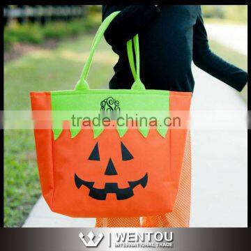 Personalized Halloween Bucket, Treat or Trick Halloween Candy Bag photo-2
