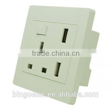 UK13A Switch Socket With Double USB Socket photo-2