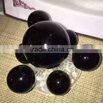 Chinese Good Quality Natural Obsidian Crystal Seven Star Group Crystal Ball photo-3