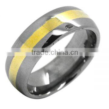 cheap gold ring (tungsten titanium alloy material)