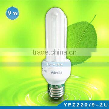 CHINA COMPACT FLOURESCENT ENERGY EFFICIENT BULB B22 E27 2U 9W 6500K