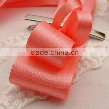 coral satin ribbon