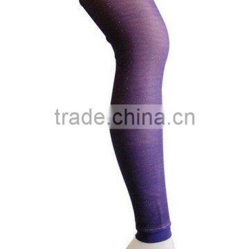 Ladies' fashion plain purple leggings