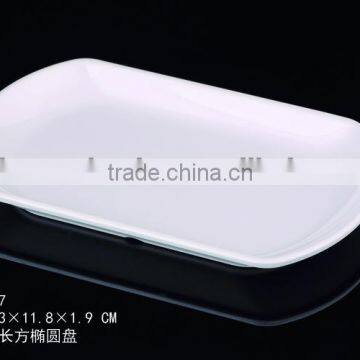 2015 Hot Selling Manufacter Wholeasle OEM Colorful Food Melamine Oval Rolling Trays photo-1