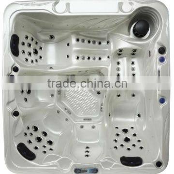 free standing 2 lounge home acrylic sanitary ware massage bathtub