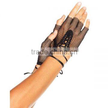 White Fishnet Gloves Bridal Wedding Gloves