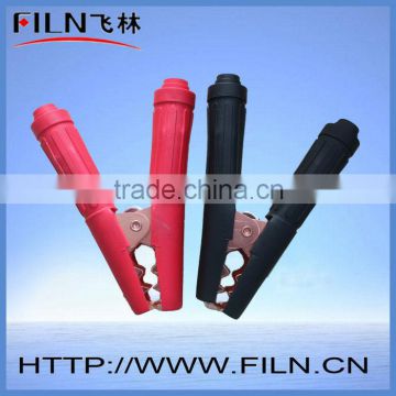 400a 160mm Crocodile Test Clips red black color copper plated insulated