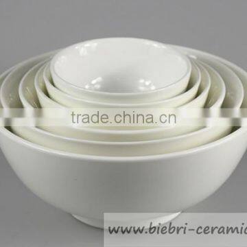 Whoesale Restaurant Hotel Home Custom Design Plain White Ceramic Rice Bowl