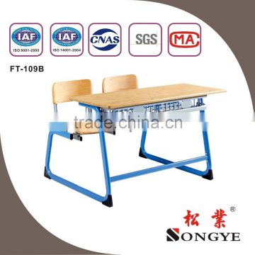 double desk and chair;school furniture;best furniture;FT-109B