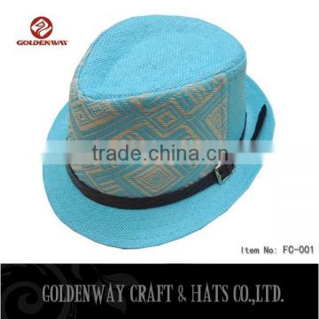 2015 new designs Houndstooth Fedora Hat