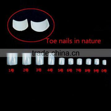 G5-002 500pcs natural toe nails .ABS natural false toe nails